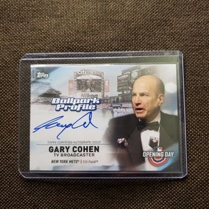🛑SOLD🛑Topps Gary Cohen AUTO New York Mets